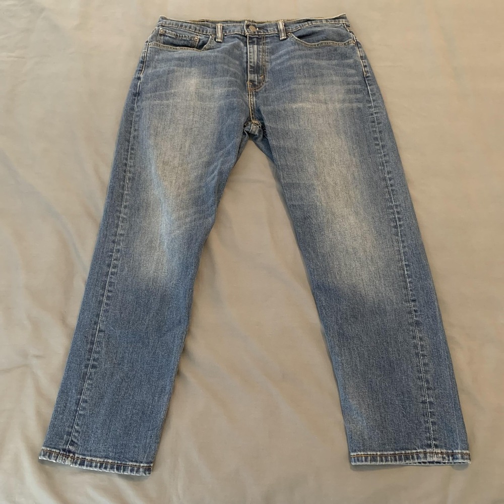 Levis 507 Mens Jeans 36x30 Medium Wash Straight Leg Stretch‎ Zip Fly Classic